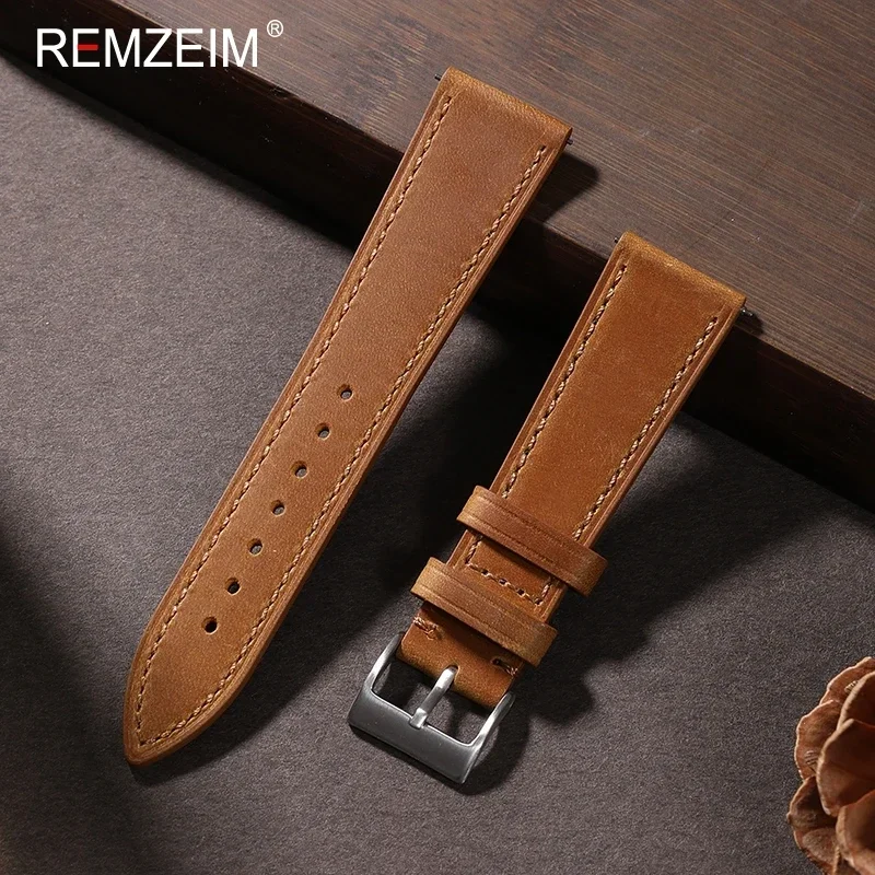 Crazy Horse Quick Release Leat - đánh giá và giá Suede Strap Watch