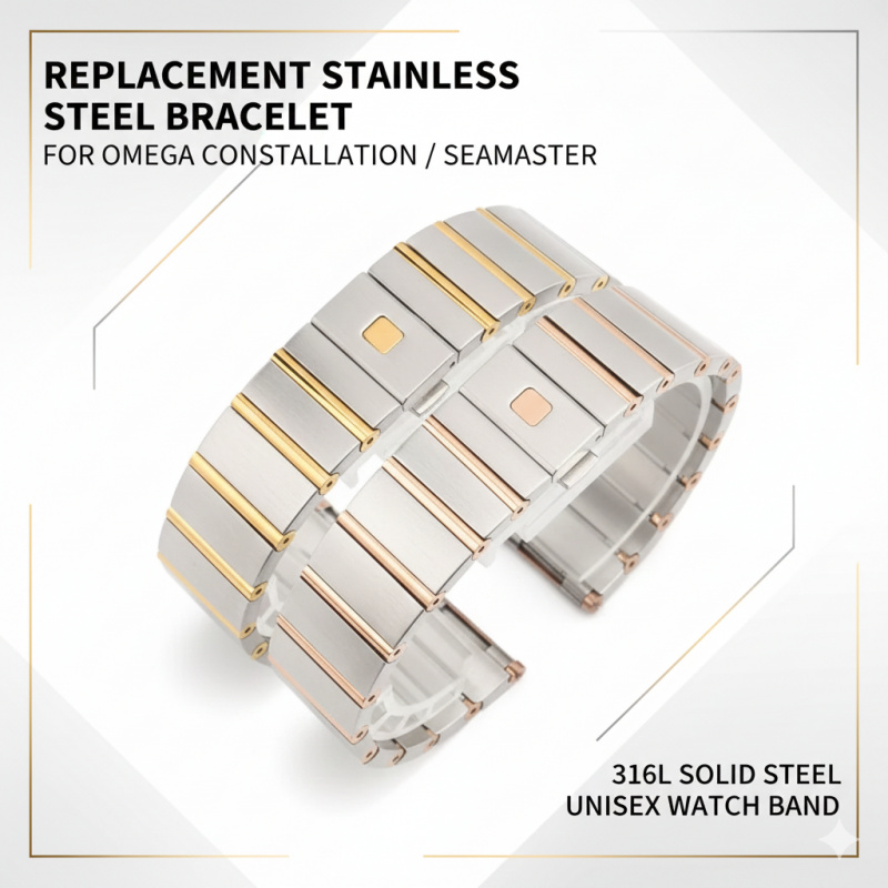 23/25mm Premium Solid 316L Sta - đánh giá và giá Omega Watch Constellation