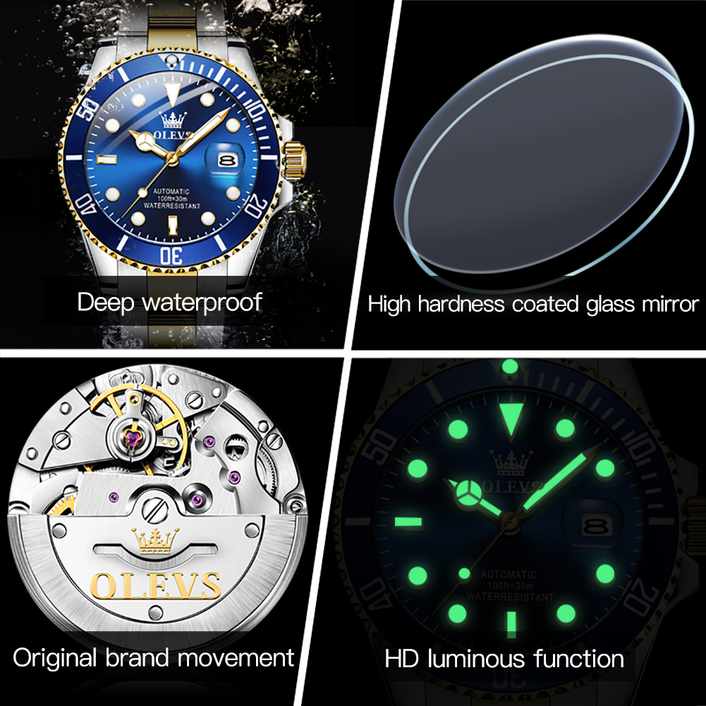 OLEVS 6650 Men Watch Classic O - đánh giá và giá Rolex Watch Submariner
