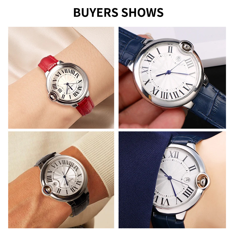 14-20mm Genuine Leather Strap  - đánh giá và giá Cartier Watch Ballon Bleu